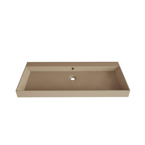 Wastafel Gliss Design Lako 100 cm Zonder Kraangat Mat, Doe-het-zelf en Verbouw, Sanitair, Overige typen, Nieuw, Ophalen of Verzenden