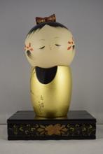 Gouden gelakte Maki-e Pruneboom Kokeshi - Lak, Hout - Ryuzan, Antiek en Kunst, Antiek | Meubels | Stoelen en Banken