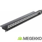 Delock 43277 19  Keystone patchpaneel 24 poorten zwart, Verzenden, Nieuw