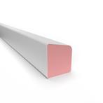 Kunststof, buigbare Durodeen glaslat D17-15 kleur wit-1750 m, Ophalen of Verzenden, Nieuw