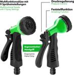 Flexibele Tuinslang - Inc. sproeikop - 22,5 meter - Groen, Tuin en Terras, Verzenden, Zo goed als nieuw