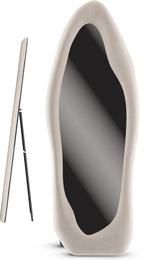 2dekans | Mirlux Suède Fluweel Organische Spiegel -, Huis en Inrichting, Woonaccessoires | Spiegels, Ophalen of Verzenden, Zo goed als nieuw