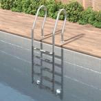 vidaXL Zwembadladder 54x38x211 cm 304 roestvrij staal, Tuin en Terras, Zwembad-toebehoren, Verzenden, Nieuw