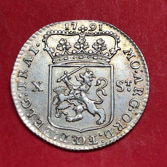 Nederland, Utrecht 10 Stuiver 1791 (Zonder Minimumprijs), Postzegels en Munten, Munten | Nederland