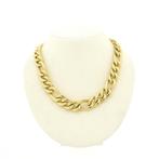 Gouden Figaro schakel ketting, Sieraden, Tassen en Uiterlijk, Ophalen of Verzenden, Gebruikt, Overige kleuren, Goud