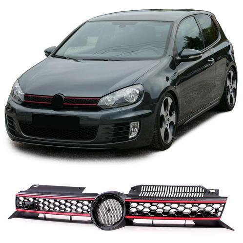 Honingraat Grille VW Golf 6 GTI 2008-2013 - Glanzend Zwar..., Auto-onderdelen, Carrosserie en Plaatwerk, Nieuw, Ophalen of Verzenden