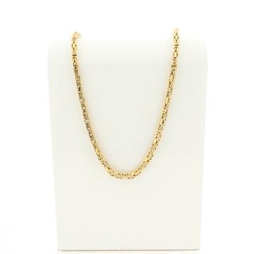 Gouden koningsschakel ketting | 45,5 cm beschikbaar voor biedingen