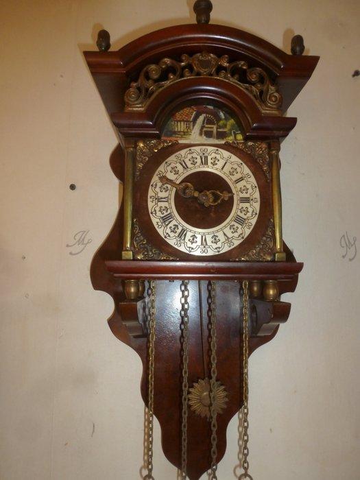 Sallander klok - - Mahonie - 1950-1960, Antiek en Kunst, Antiek | Klokken