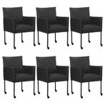 Set van 6 Leren eetkamerstoelen More - Toledo Pacific, Ophalen of Verzenden, Nieuw, Leer