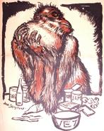 Spotprent Kritiek op hamsteren door Nederlandse elite tij..., Antiek en Kunst, Kunst | Litho's en Zeefdrukken, Verzenden