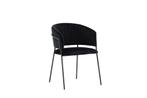 Eetkamerstoel - Stefan - Zwart - Fluweel - Jörn, Huis en Inrichting, Stoelen, Verzenden, Nieuw