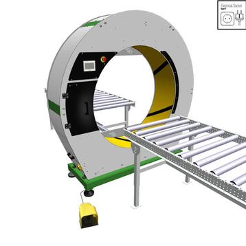 Horizontale folie wikkel machine (NIEUW) beschikbaar voor biedingen