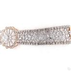 Halsketting - 14 karaat Roségoud - 15.84ct. tw. Diamant, Sieraden, Tassen en Uiterlijk, Kettingen, Nieuw