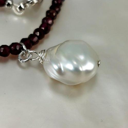 Zonder Minimumprijs - Halsketting Zilver Parel - Parel - SSP, Sieraden, Tassen en Uiterlijk, Kettingen