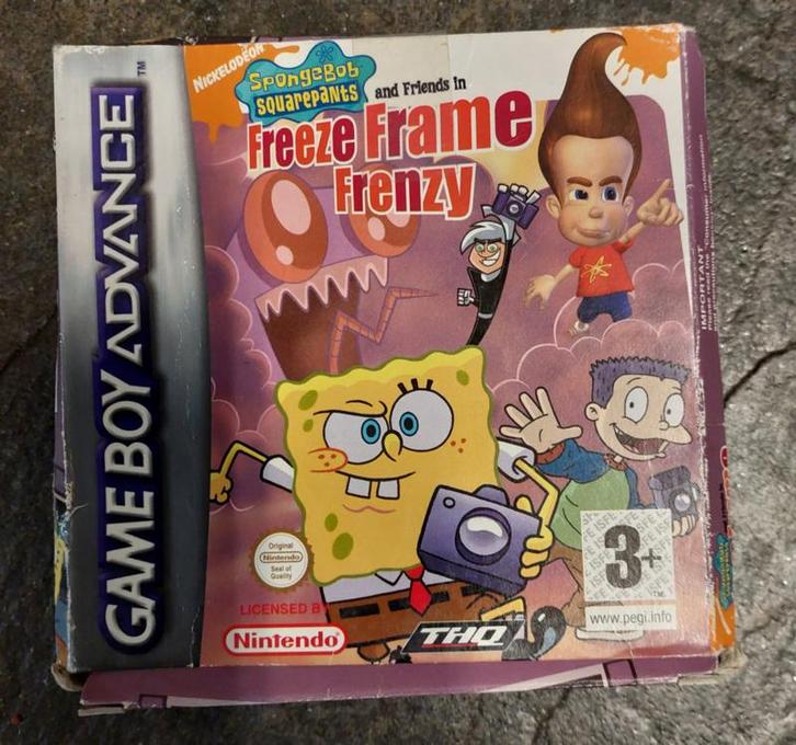 Spongebob freeze frame frenzy (Gameboy advance tweedehands, Spelcomputers en Games, Games | Nintendo Game Boy, Zo goed als nieuw