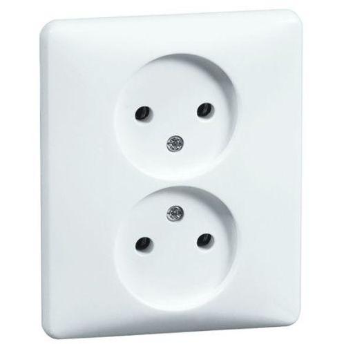 PEHA Standaard wandcontactdoos zonder randaarde 2V Crème-wit, Doe-het-zelf en Verbouw, Elektra en Kabels, Nieuw, Ophalen of Verzenden