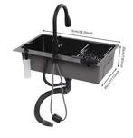 RVS Spoelbak met Kraan, Zeepdispenser en Bekerreiniger, Verzenden, Nieuw