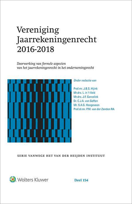 Vereniging Jaarrekeningenrecht 2016-2018, Boeken, Studieboeken en Cursussen, Verzenden