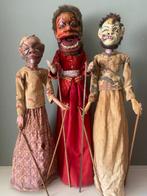 Wayang golek (3) - Hout, Batik textiel, Haar - Medio 20e, Antiek en Kunst, Kunst | Niet-Westerse kunst