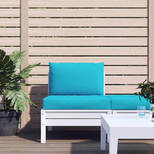vidaXL Palletkussens 2 st oxford stof turquoise, Huis en Inrichting, Woonaccessoires | Kussens, Nieuw, Verzenden