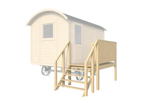Pipowagen - Zigeunerwagen | Veranda met zij-ingang, Tuin en Terras, Overige Tuin en Terras, Nieuw, Verzenden