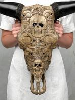 Geen minimale prijs - Authentieke grote bruin handgesneden