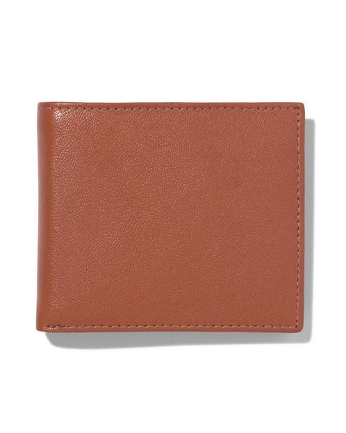 HEMA Billfold portemonnee leer cognac, Kleding | Heren, Overige Herenkleding, Nieuw, Verzenden