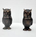 Beeldje - Standing owls (2) - IJzer