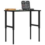 vidaXL Werkbank 100x60x(71,5-98) cm eikenhout donkerbruin, Doe-het-zelf en Verbouw, Werkbanken, Verzenden, Nieuw