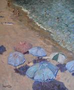 Chris van Dijk (1952) -  Parasols au soleil