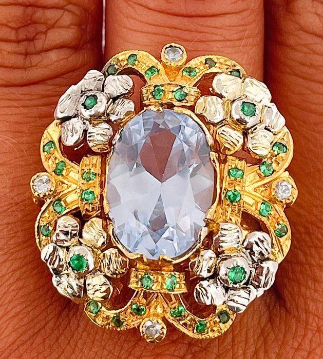 Zonder Minimumprijs - Ring - 9 kt. Geel goud, Zilver, Sieraden, Tassen en Uiterlijk, Ringen