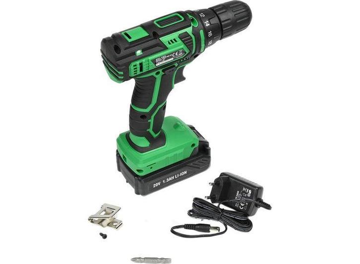 Hofftech Accu boormachine - LED-lamp - batterij-indicator -, Huis en Inrichting, Lampen | Overige, Nieuw, Verzenden