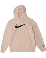 NIKE Womens Oversized Graphic Hoodie Jumper UK 6 XS White, Kleding | Dames, Truien en Vesten, Verzenden, Nieuw