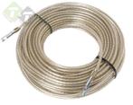 Staalkabel, 6mm, Geplastificeerd, 42 Meter, Stalenkabel, Ophalen of Verzenden, Nieuw