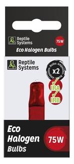 Reptile Systems Eco Halogen Infrared 2 x 75 Watt, Dieren en Toebehoren, Vissen | Aquaria en Toebehoren, Nieuw, Ophalen of Verzenden