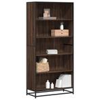 vidaXL Boekenkast 80,5x35x170,5 cm bewerkt hout bruin, Huis en Inrichting, Kasten | Boekenkasten, Verzenden, Nieuw, Overige houtsoorten