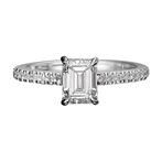 18 karaat Witgoud - Ring - 1.07 ct Diamant