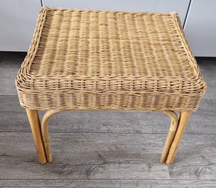Bijzettafel - Bamboe, Rattan - Bamboe, Rotan bijzettafel, Antiek en Kunst, Curiosa en Brocante