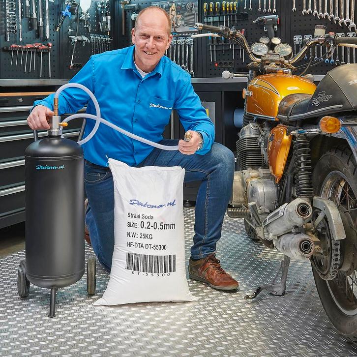 Datona Combivoordeel: Soda straalketel - 26 liter + 20 kg, Doe-het-zelf en Verbouw, Overige Doe-het-zelf en Verbouw, Nieuw, Ophalen of Verzenden