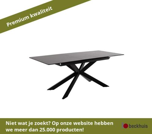 MCA Bonanza uittrektafel keramiek/gemarmerd 160x90(200) cm, Tuin en Terras, Tuintafels, Nieuw, Ophalen of Verzenden