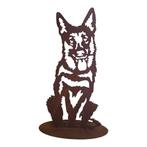 Tuinbeeld  Hutch de  herdershond -B16 x H35.5 cm, Verzenden, Nieuw