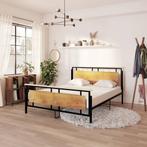 vidaXL Bedframe metaal 160x200 cm, Verzenden, Zwart, 200 cm, Metaal