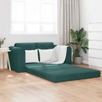 vidaXL Slaapbank Donkergroen 148 x 71 x 83 cm Fluweel, Huis en Inrichting, Verzenden, Nieuw, Stof, Minder dan 150 cm