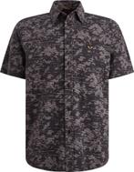PME Legend Short Sleeve Overhemd Print Graphite maat M Heren, Verzenden, Nieuw, Grijs, PME Legend
