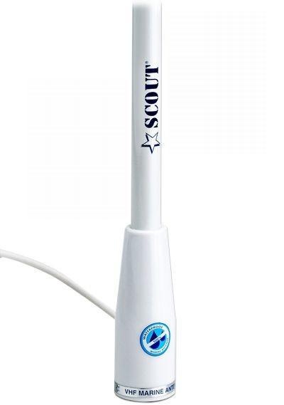 Marifoon antenne Scout KS-22 wit 150 cm. fiberglas, Watersport en Boten, Bootonderdelen, Nieuw, Zeilboot of Motorboot, Ophalen of Verzenden