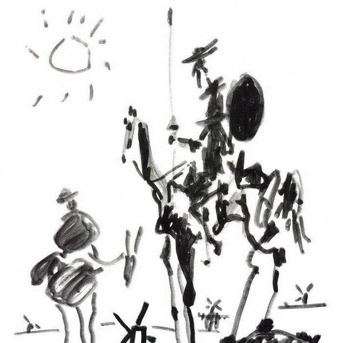 Pablo Picasso (1881-1973), after - Don Quichotte et Sancho, Antiek en Kunst, Antiek | Overige Antiek