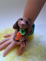 Haakpakket byClaire Klaparmband konijntje Knabbel, Hobby en Vrije tijd, Breien en Haken, Ophalen of Verzenden, Nieuw, Breien of Haken