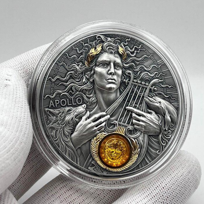 Niue. 5 Dollars 2025 – Apollo – 3 oz Silver coin .999 –, Postzegels en Munten, Munten | Europa | Niet-Euromunten