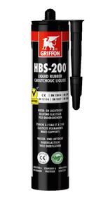 Griffon hbs 200 liquid rubber 310 gr, zwart, koker, Verzenden, Nieuw