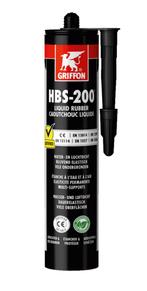 Griffon hbs 200 liquid rubber 310 gr, zwart, koker, Nieuw, Verzenden